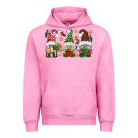 Fuchsia Pink Christmas Gnomes Urban Hoodie - BundleAndBundleShop