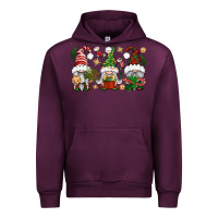 Mauve Wine Christmas Gnomes Urban Hoodie - BundleAndBundleShop