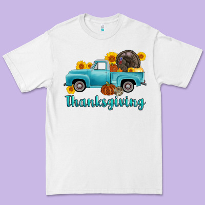 Thanksgiving Truck Turkey Premium Tee Designed By Adodesignshop