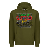 Army Green young gifted and black Premium Hoodie - CowGirlArtShop