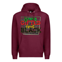 Burgundy young gifted and black Premium Hoodie - CowGirlArtShop