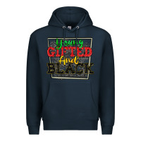 Navy young gifted and black Premium Hoodie - CowGirlArtShop