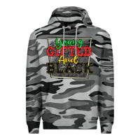 Slate Camo young gifted and black Premium Hoodie - CowGirlArtShop