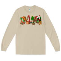 Mushroom Personalized Christmas Themed Long Sleeve Tee - NancyCooperArtShop