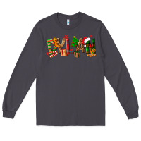 Smoke Personalized Christmas Themed Long Sleeve Tee - NancyCooperArtShop