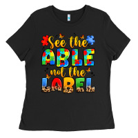 Black see the able not the label Ladies Tee - JahusDesignShop
