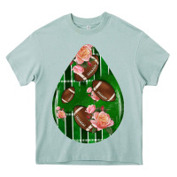 American Football And Western Roses Teardrop Heavy Core Tee | Teevron