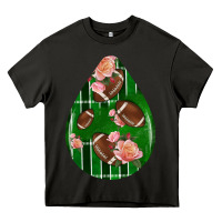 Asphalt american football and western roses teardrop Heavy Core Tee - BundleAndBundleShop