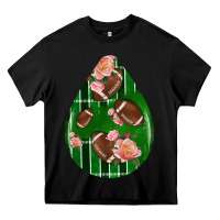 Black american football and western roses teardrop Heavy Core Tee - BundleAndBundleShop