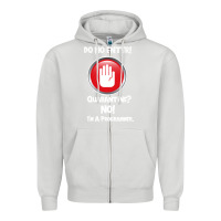 Dove Grey I'm Not In Quarantine I'm A Programmer Zipper Hoodie - Bettercallsaul