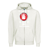 Oatmeal Heather I'm Not In Quarantine I'm A Programmer Zipper Hoodie - Bettercallsaul