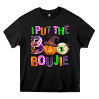 Black Hallowen Boo Heavy Core Tee - AdoDesignShop