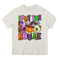 Cream Hallowen Boo Heavy Core Tee - AdoDesignShop