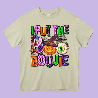 Hallowen Boo Heavy Core Tee Designed By Adodesignshop