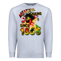Heather Grey breaking chains since 1865 Premium Sweatshirt - CowGirlArtShop