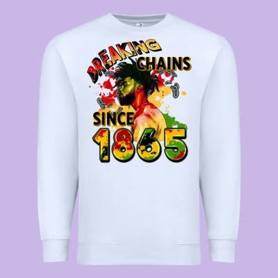 Breaking Chains Since 1865 Premium Sweatshirt Designed By Cowgirlartshop