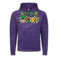 Cloud Purple lucky dude Vintage Hoodie - MaliasSmallBusiness