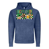 Vintage Denim lucky dude Vintage Hoodie - MaliasSmallBusiness