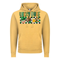 Vintage Mustard lucky dude Vintage Hoodie - MaliasSmallBusiness
