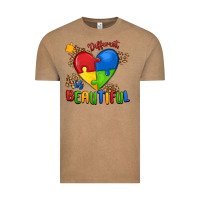 Vintage Coffee different is beautiful autism Vintage Tee - MaliasSmallBusiness