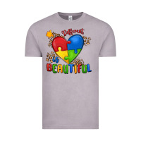 Vintage Zinc different is beautiful autism Vintage Tee - MaliasSmallBusiness