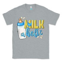 Heather Grey milkaholic boys Classic Tee - NancyCooperArtShop