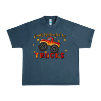 Midnight Navy easily distracted by trucks Urban Heavy Tee - MaliasSmallBusiness