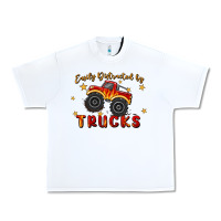White easily distracted by trucks Urban Heavy Tee - MaliasSmallBusiness