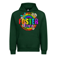 Forest Green Foster Love Pride Lgbtq Urban Hoodie - BundleAndBundleShop