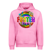 Fuchsia Pink Foster Love Pride Lgbtq Urban Hoodie - BundleAndBundleShop