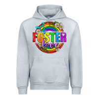 Heather Grey Foster Love Pride Lgbtq Urban Hoodie - BundleAndBundleShop