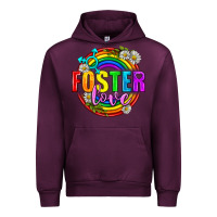 Mauve Wine Foster Love Pride Lgbtq Urban Hoodie - BundleAndBundleShop