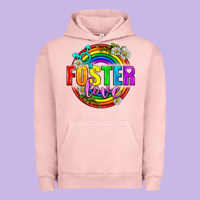 Foster Love Pride Lgbtq Urban Hoodie Designed By Bundleandbundleshop