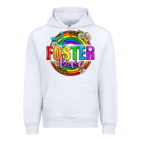 White Foster Love Pride Lgbtq Urban Hoodie - BundleAndBundleShop
