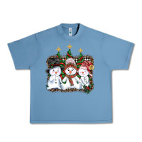 Pebble Blue christmas snowman Urban Heavy Tee - AdoDesignShop