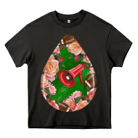 American Football And Western Roses Teardrop Heavy Core Tee | Teevron