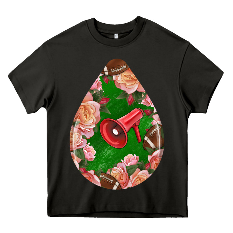 American Football And Western Roses Teardrop Heavy Core Tee by BundleAndBundleShop | Teevron