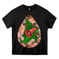 Black american football and western roses teardrop Heavy Core Tee - BundleAndBundleShop