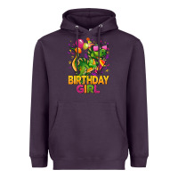 Plum 1st birthday girl t rex pink Heavyweight Hoodie - CowGirlArtShop