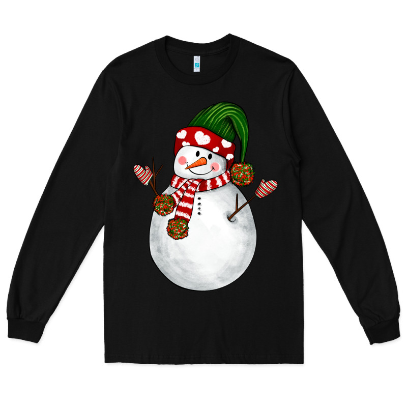 Snowman Long Sleeve Tee by NancyCooperArtShop | Teevron