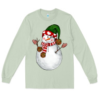 Matcha Snowman Long Sleeve Tee - NancyCooperArtShop