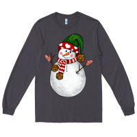 Smoke Snowman Long Sleeve Tee - NancyCooperArtShop