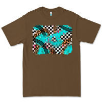 Cacao race day turquoise background Premium Tee - AdoDesignShop