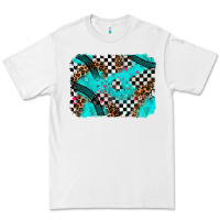 White race day turquoise background Premium Tee - AdoDesignShop