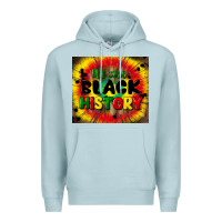Blue Mist we are black history Premium Hoodie - CowGirlArtShop