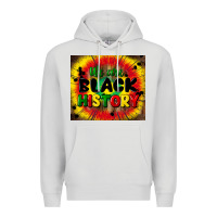 Dove Grey we are black history Premium Hoodie - CowGirlArtShop