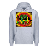 Heather Grey we are black history Premium Hoodie - CowGirlArtShop