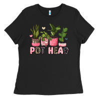 Black pot head plants Ladies Tee - JahusDesignShop