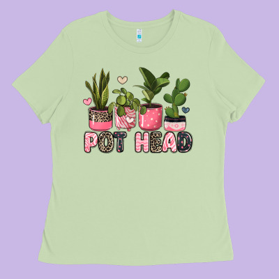 Pot Head Plants Ladies Tee Designed By Jahusdesignshop