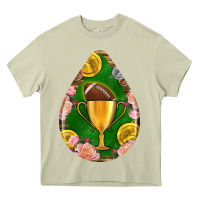 American Football And Western Roses Teardrop Heavy Core Tee | Teevron